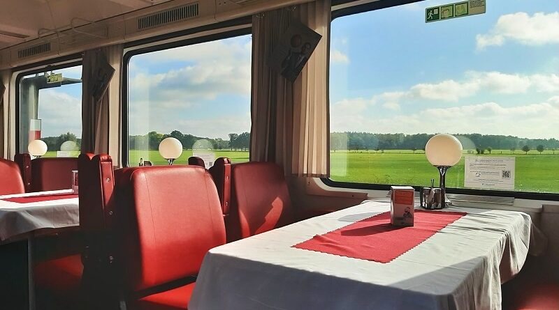 hamburg berlin czech dining car berliner eurocity train prague