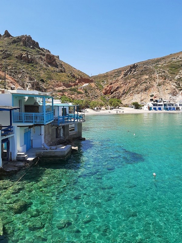 Firopotamos beach milos cyclades beautiful greek island