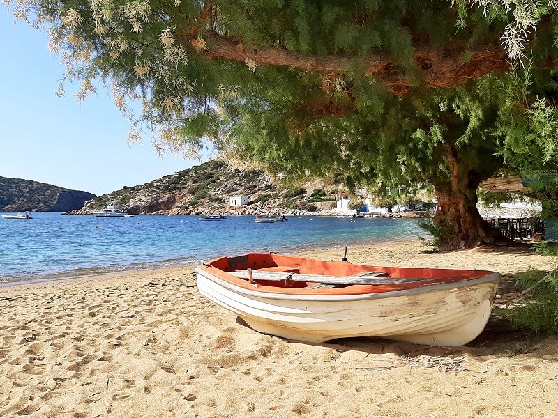 vathi beach sifnos beautiful greek island