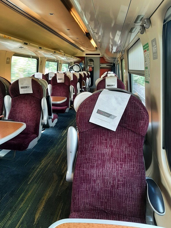 crosscountry train first class birmingham reading