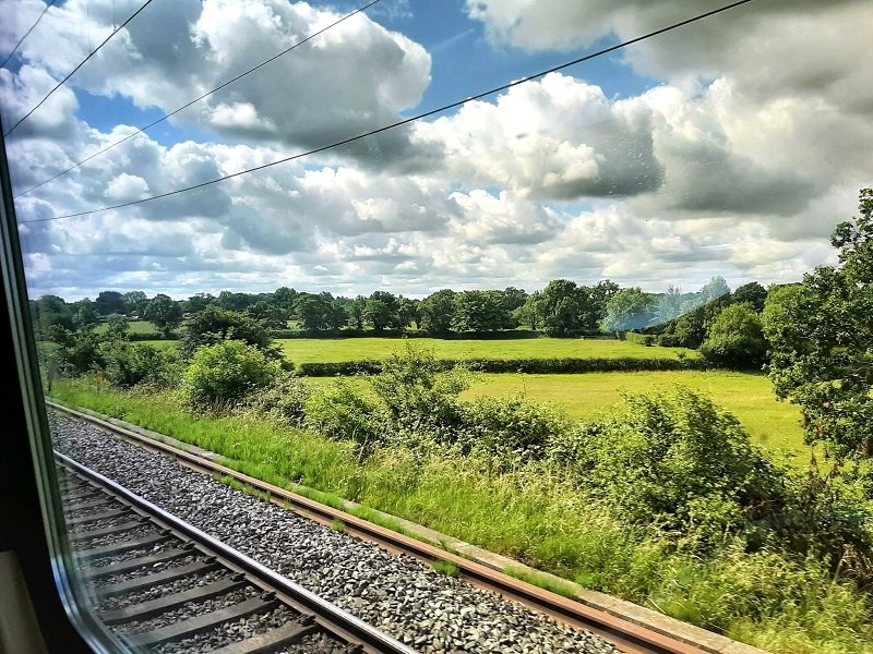 crosscountry train view