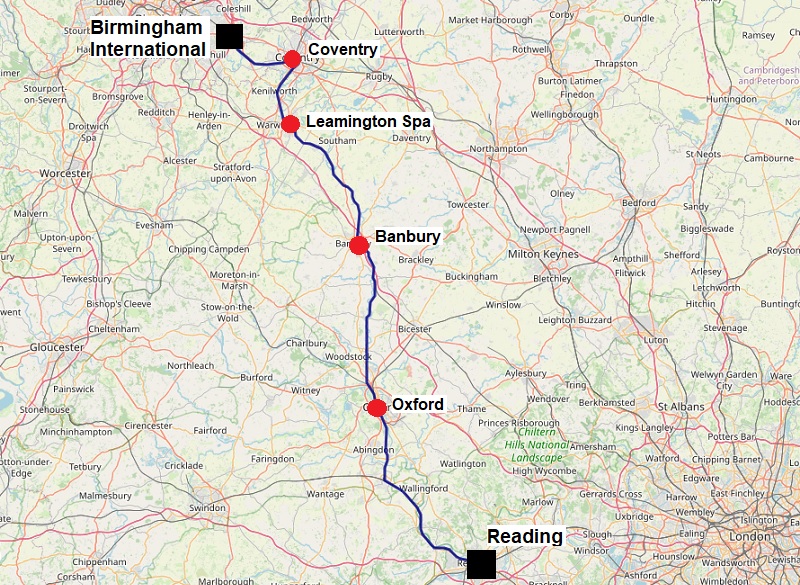 crosscountry train map birmingham international reading