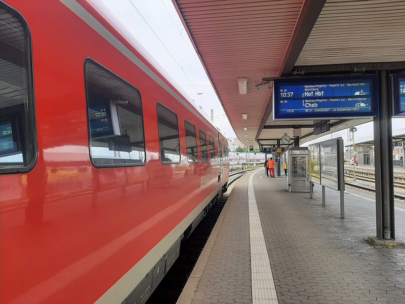 cheb nuremberg regional express train regioswinger prague frankfurt