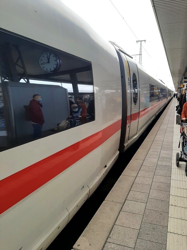 nuremberg frankfurt ice train germany