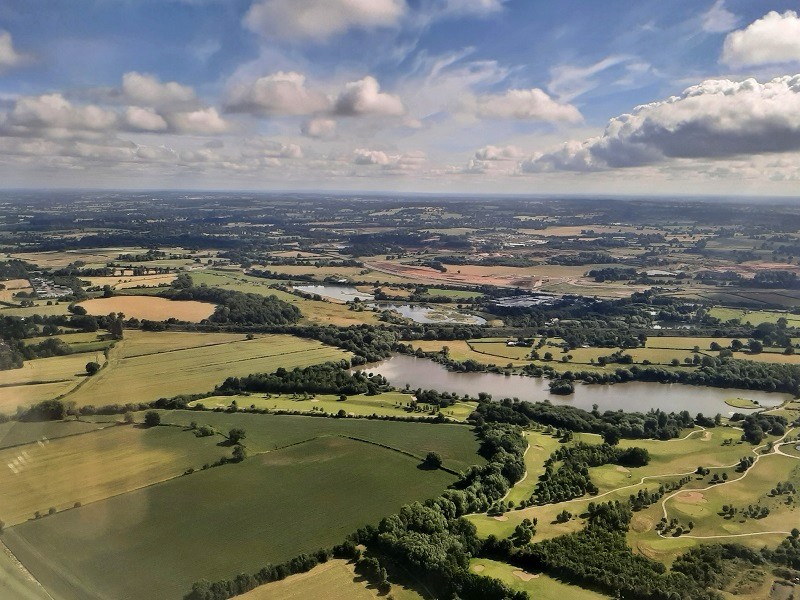 birmingham airport landing view