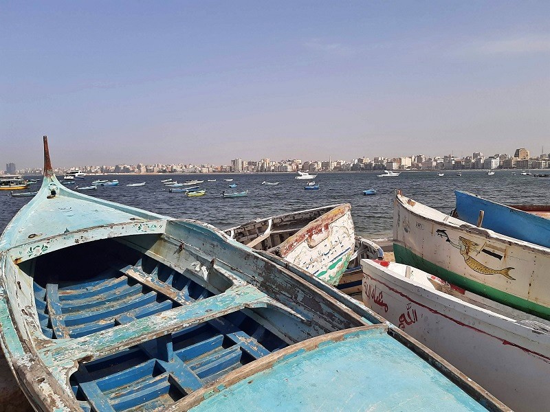 wooden fishing boats