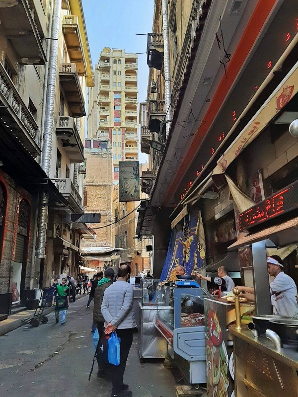 food market stalls