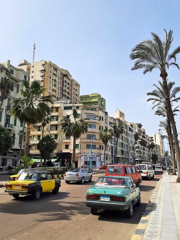 corniche traffic alexandria