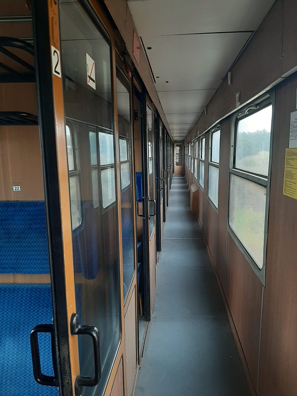 bulgarian train side compartment seating