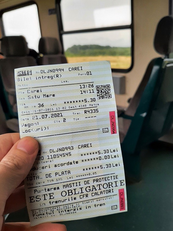 romanian train ticket
