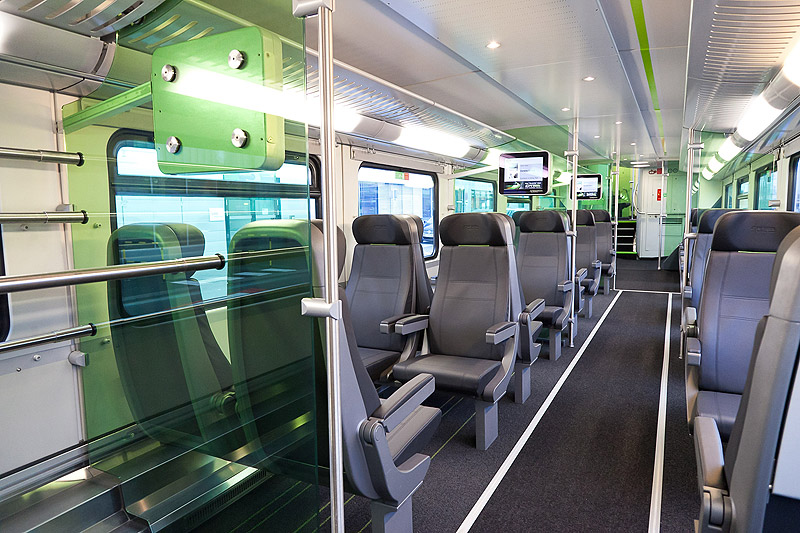 city airport train interior