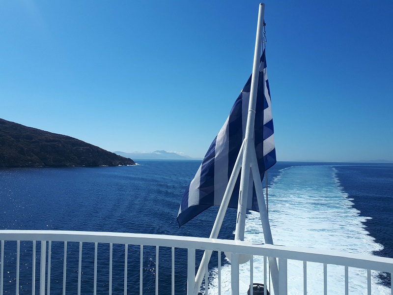 western cyclades greek greece ferry