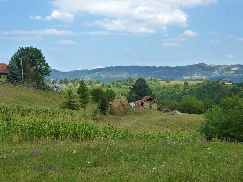 serbian countryside hills