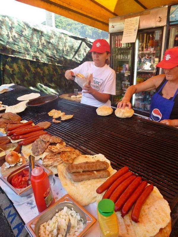 food stall grill