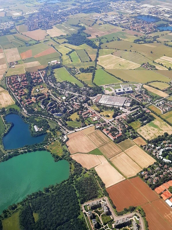 milan linate countryside view