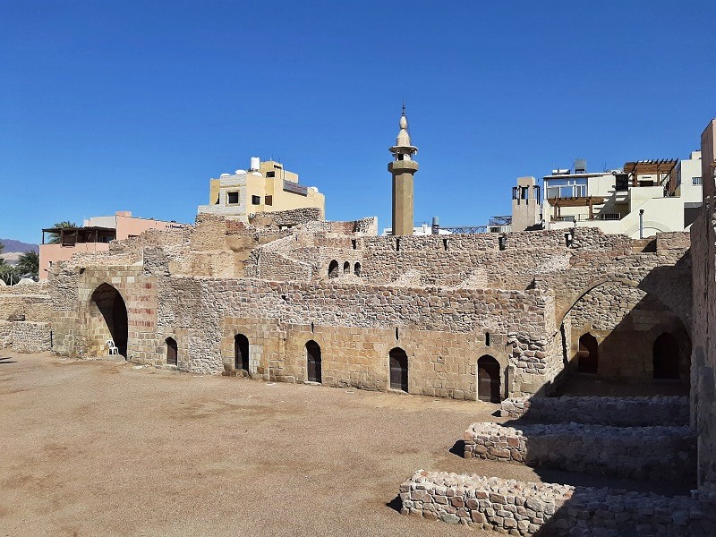 aqaba fort ramparts view