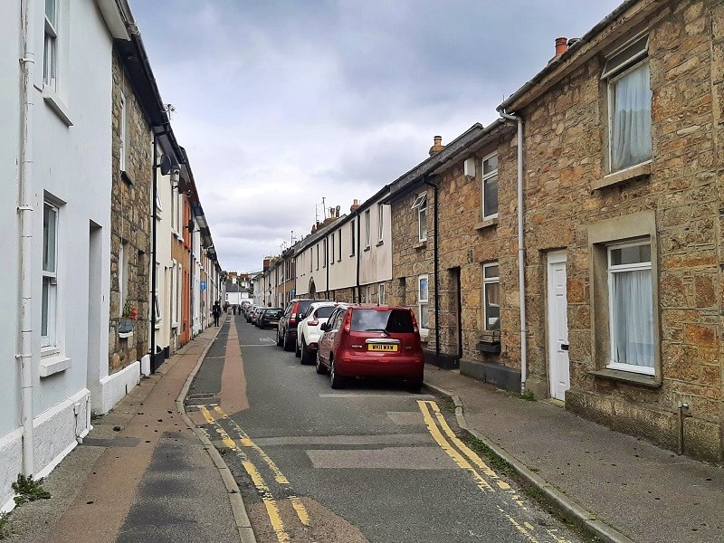 penzance england britain residential street