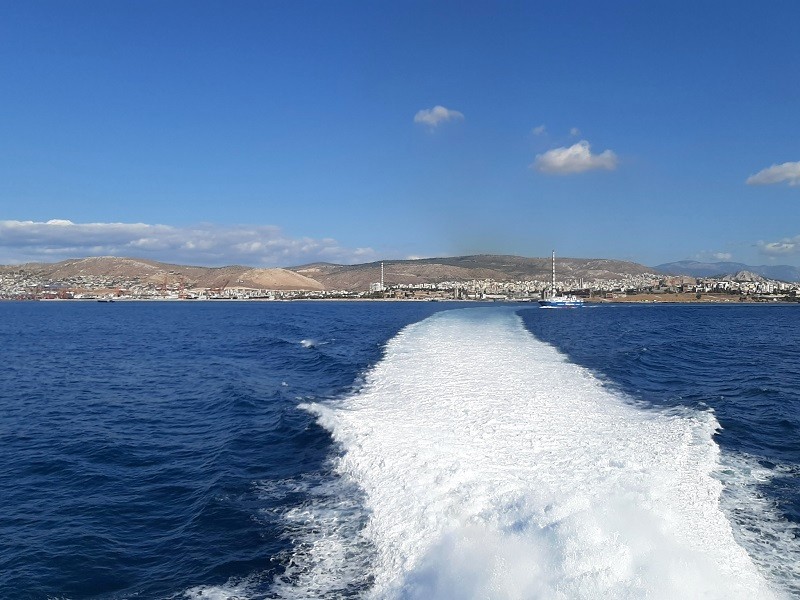 greece ferry view