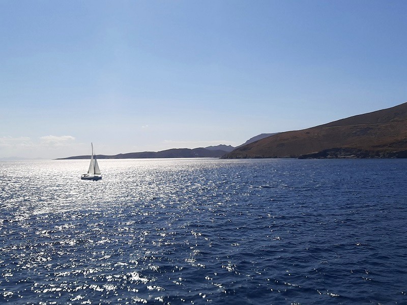 serifos island arrival sea