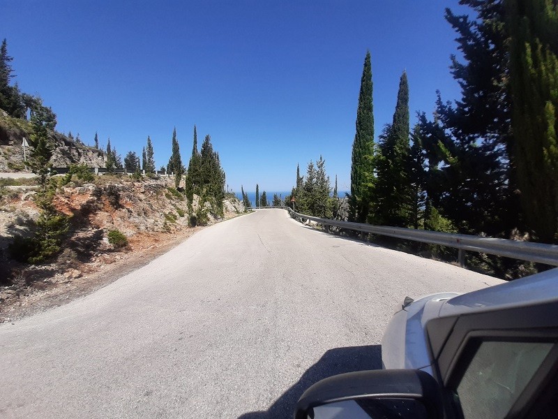 kefalonia road driving car rental