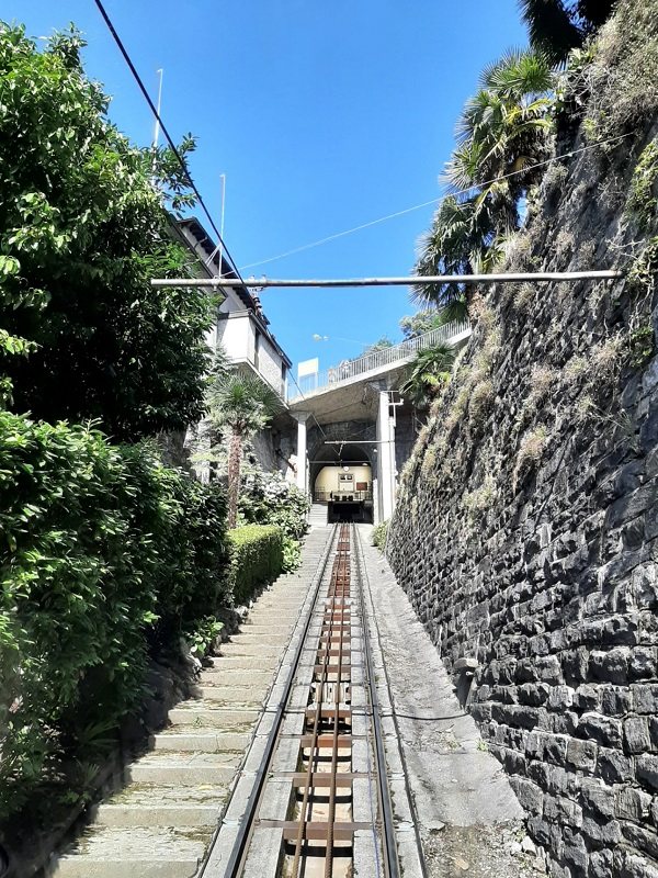 madonna del sasso funicular upper station