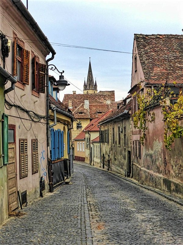 sibiu old town street