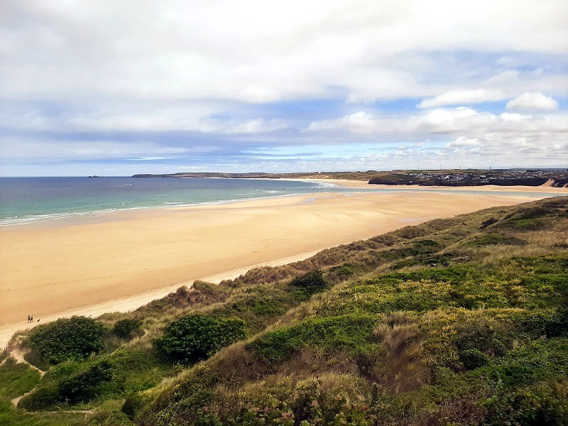 Porthkidney Sands train view st ives branch line