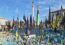 Maidan Nezalezhnosti ukrainian flags is ukraine safe to travel to risks