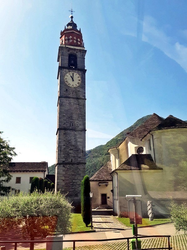 verscio church clock bell tower