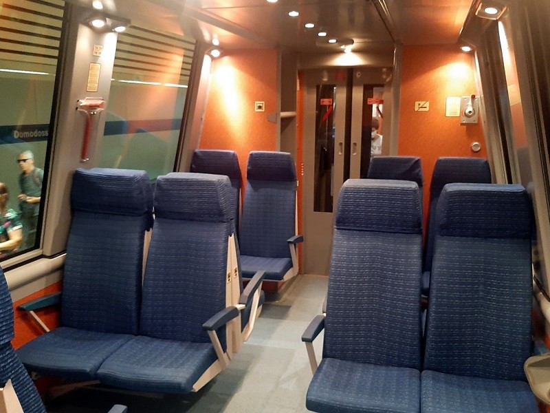 centovalli panorama train second class seats