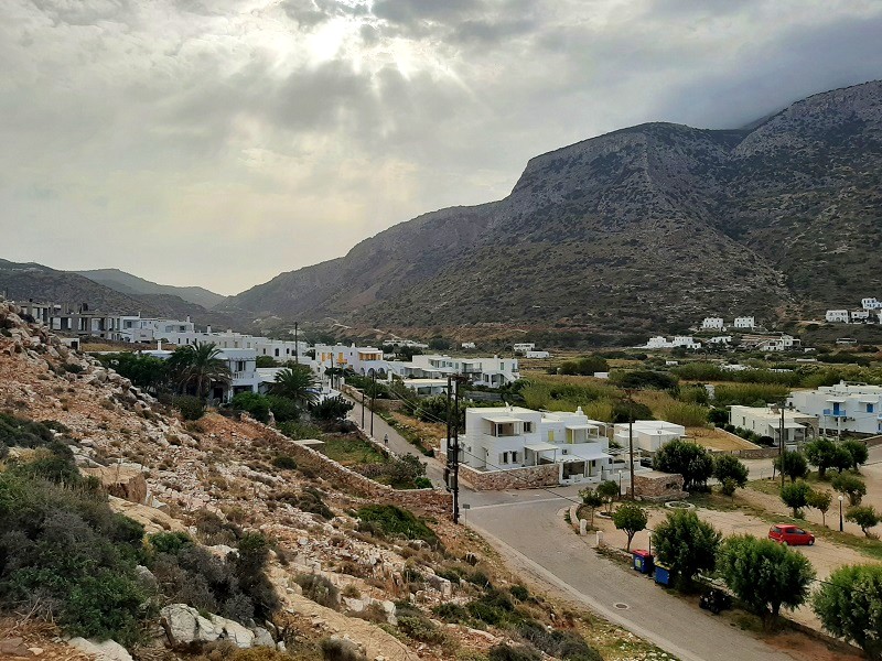 agia marina church steps view kamares valley