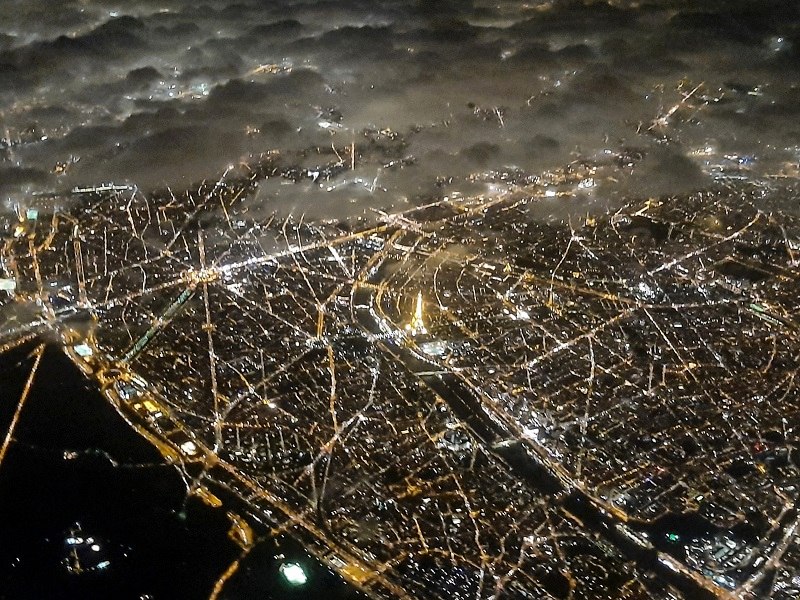 paris departure view air france