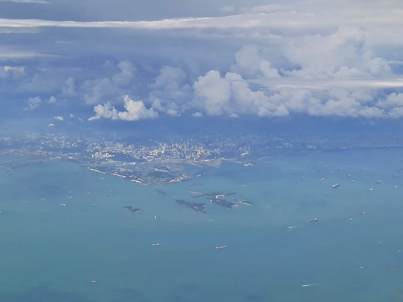 singapore window view air france boeing 777 business class