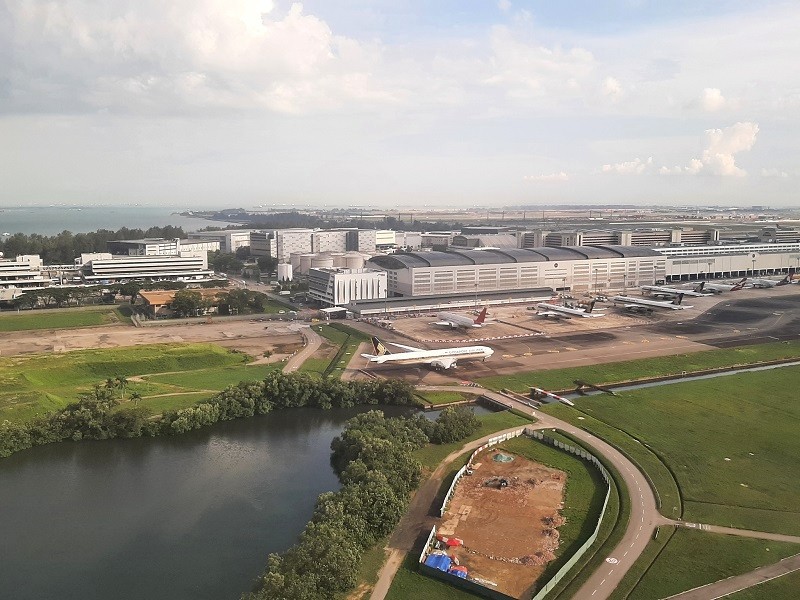 changi airport landing