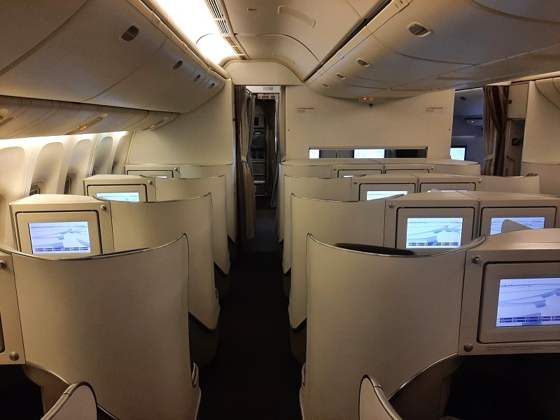 air france boeing 777 business class cabin