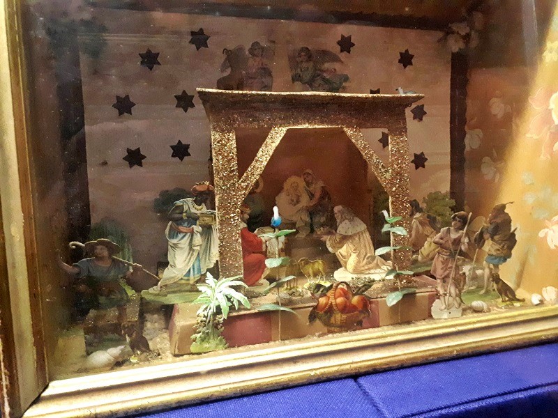 germany 1900 paper nativity scene