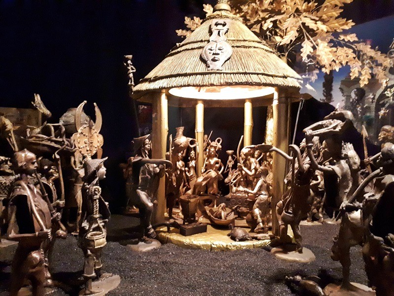 burkina faso nativity scene crib