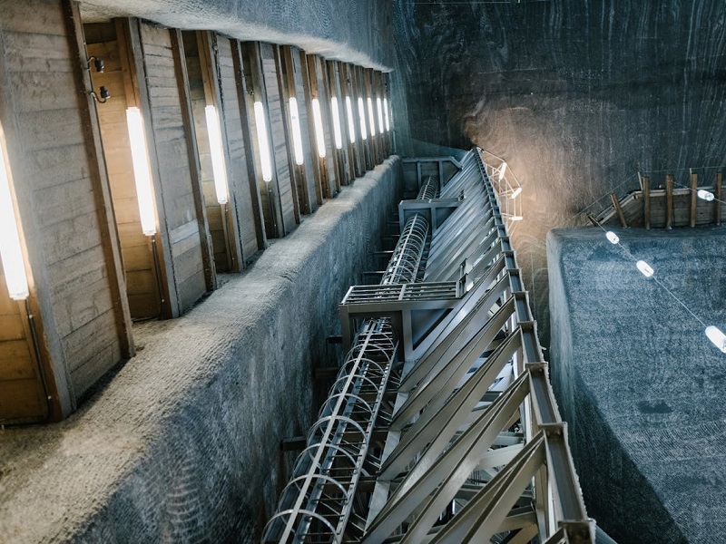 mine shaft stairs