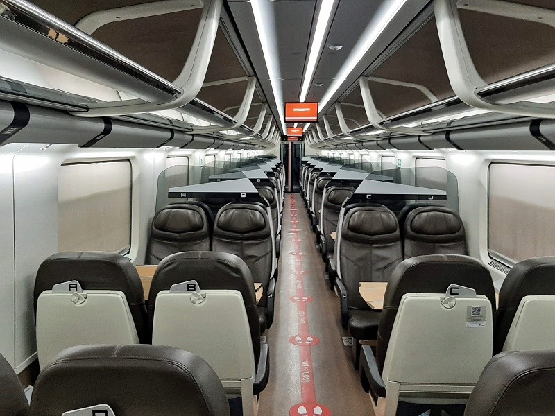 premium class frecciarossa etr 500 high-speed train