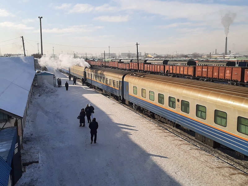 kazakhstan night train rail travel semey