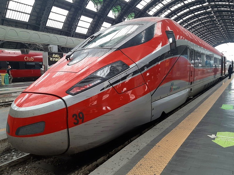 trenitalia high-speed train milan frecciarossa 