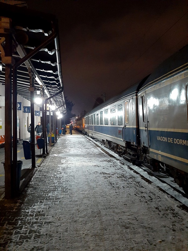 Vatra Dornei Băi night train romania rail travel journey