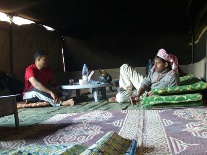 lounge bedouin tent