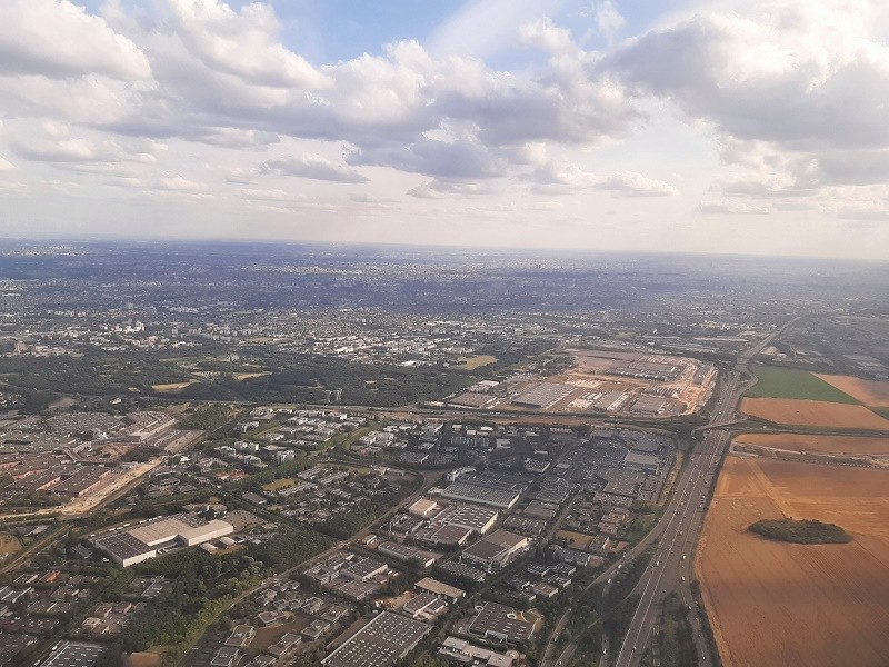 Paris CDG departure view