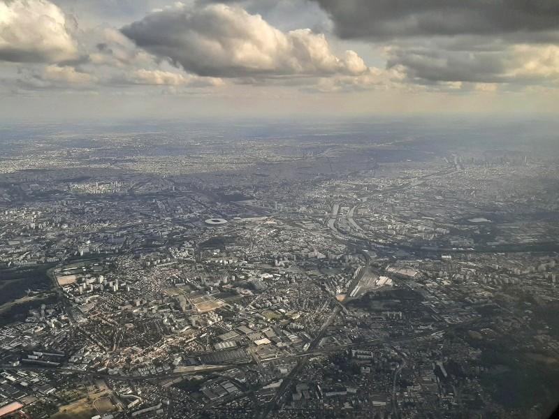 paris river seine window view croatia airlines business class review