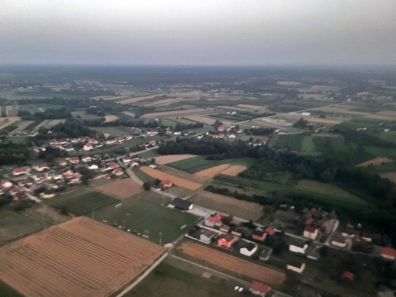 zagreb airport landing view