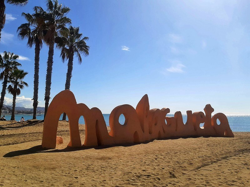 Malagueta Beach Malaga Spain